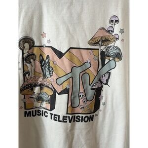 Classic MTV Music Television Mushroom Sweatshirt Womens XL
